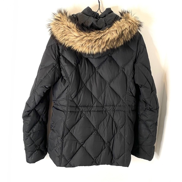 Lands’ End Black Down Puffer Jacket - Picture 6 of 9